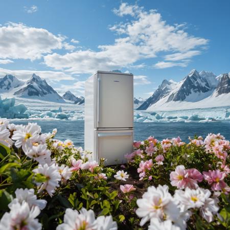 00045-2961676985-A surreal scene where a classic white fridge stands amidst an explosion of colorful flowers. The fridge is surrounded by a lush,.png